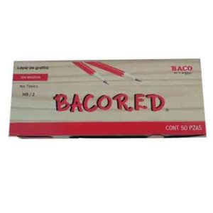 bacopencil en blister c/4 pzas rojo