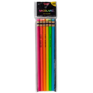 lapiz baco grafito baconeon bolsa c/6