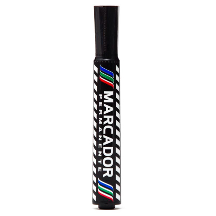 marcador baco permanente plastico negro c/12 marcador baco permanente plastico negro c/12