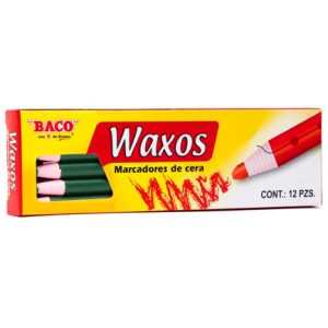 marcador baco cera verde pqte/12
