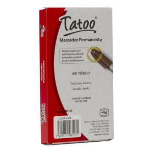 marcador perm tatoo p/fino cafe caja c/6