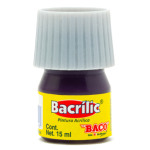 pintura baco acrÍlica violeta 15ml c/10