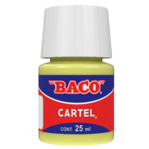 pintura cartel baco 80 amarillo pastel 25ml