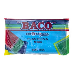 plastilina baco marqueta 180gr azul claro no.57
