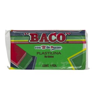 plastilina baco marqueta 180gr verde claro no.55