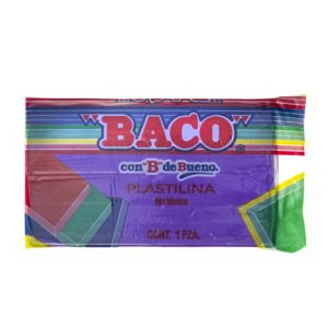 plastilina baco marqueta 180gr violeta no.63