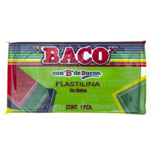 plastilina baco marqueta 180grs color verde limon