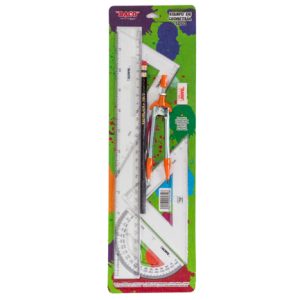 equipo geometría baco nd 5050 mediano c 106 con regla de 30 cm