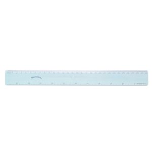 regla baco flexible 30cm transparente c/25