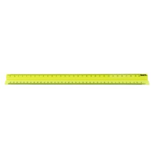 escalímetro baco rg021 30cm 6 escalas colores surtidos cartón colgante