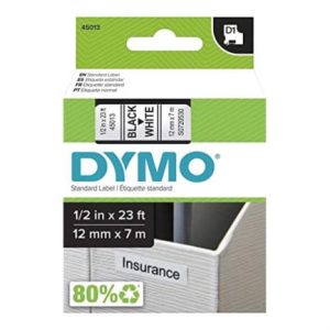 etiquetas dymo estándar cta blanca imp/negro 1/2 1 pza