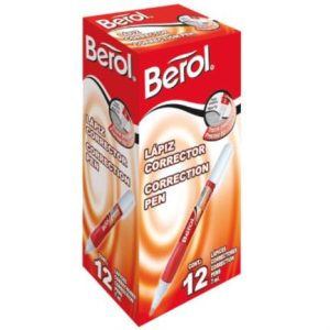 pluma berol correctora c/12