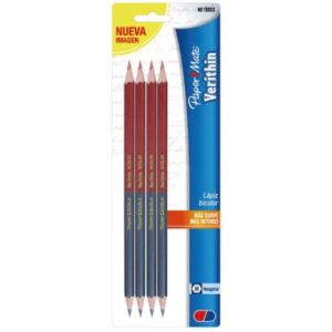 lapiz bicolor berol verithin tarjeta c/4 pzas