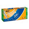 bolígrafo bic cristal dura+ punto mediano 1.0mm color verde c/12 pzas
