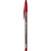 bolígrafo bic cristal intenso punto extra grueso 1.6mm color rojo c/12 pzas