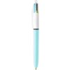 bolígrafo bic 4 color fun punto mediano 1.0mm c/6 pzas