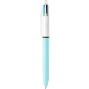 bolígrafo bic 4 color fun punto mediano 1.0mm c/6 pzas