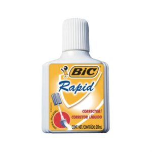 corrector líquido bic rapid 20ml c/10 pzas