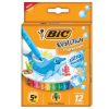 plumones bic evolution ultra lavables colores surtidos c/12 pzas