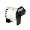 cinta etiquetadora brother dk2251 papel negro y rojo sobre blanco longitud continua 62mmx15.2m ql 800/810w/820nwb