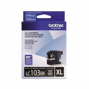 tinta brother lc103bk rendimiento 600 páginas color negro