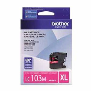 tinta brother lc103m rendimiento 600 páginas color magenta