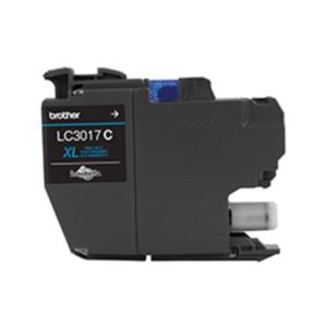 tinta brother lc3017c alto rendimiento 550 páginas color cian