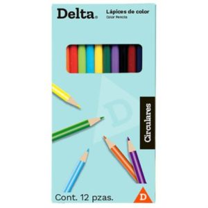 colores barrilito delta redondos largos c/12 pzas