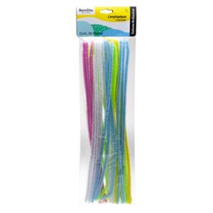 limpiapipas barrilito colores brillantes bolsa c/30 pzas