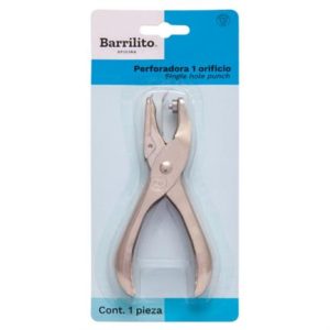 perforadora barrilito 1 orificio 1/8" blister
