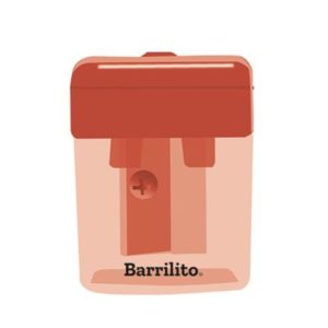 sacapuntas barrilito con depósito mediano caja c/12 pzas