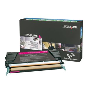 toner lexmark magenta 6k return prog