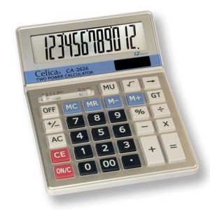calculadora celica ca 2626 escrit 12 digitos dual