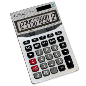calculadora celica semi escritorio 12 digitos