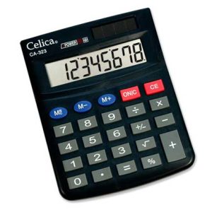 calculadora celica semi escritorio 8 digitos