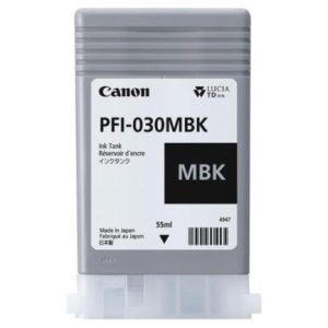 tinta canon pfi 030 color negro mate para series ta