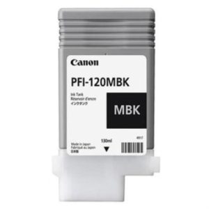 tinta canon pfi 120 mbk 130ml color negro mate