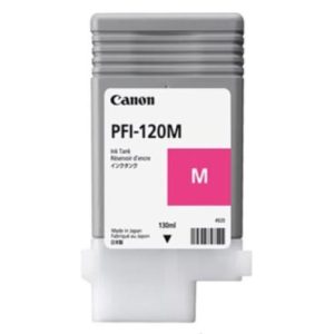 tinta canon pfi 120m 130ml color magenta