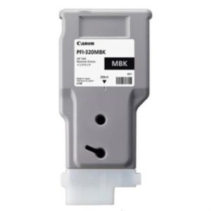 tinta canon pfi 320 mbk 300ml color negro mate