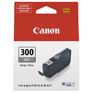 tinta canon pfi 300 gris gy para impresora pro 300