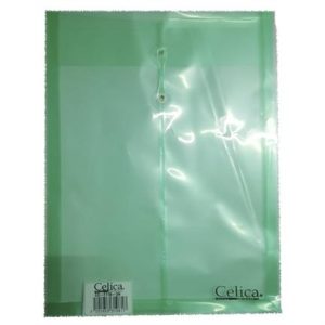 sobre p/documentos celica t/carta c/hilo verde c/12 piezas