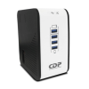 regulador de voltaje cdp r2cu avr1008 1000va/500w indicadores led de funcionamiento 8 nema 5 15r y 4 puertos usb