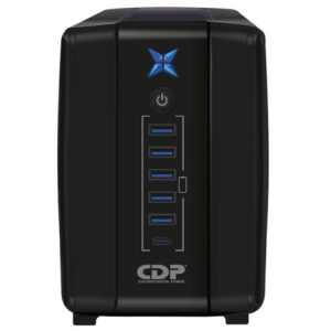 ups cdp r upr 758 interactivo 750va/375w 8 contactos indicadores led de funcionamiento