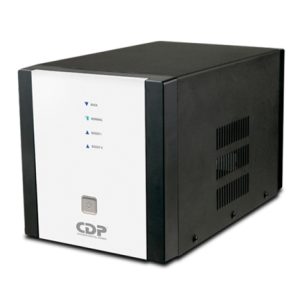 regulador de voltaje cdp 5000va/2500w 120v negro y blanco