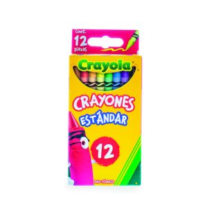 crayones crayola estándar con 12 piezas
