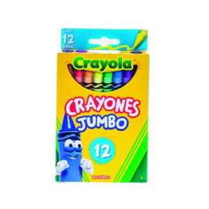 crayones crayola jumbo con 12 piezas