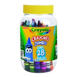 crayones crayola jumbo con 28 piezas