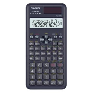 calculadora cientifica casio mas de 400 funciones fx 991ms 2 para preparatoria y universidad negra 2 lineas svpam