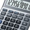 calculadora de escritorio casio ms 120fm 12 digitos gris metalico calculo de costo venta y margen doble alimentacion