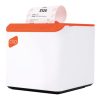 impresora térmica clip con conexión bluetooth portátil compatible con pos blanco naranja